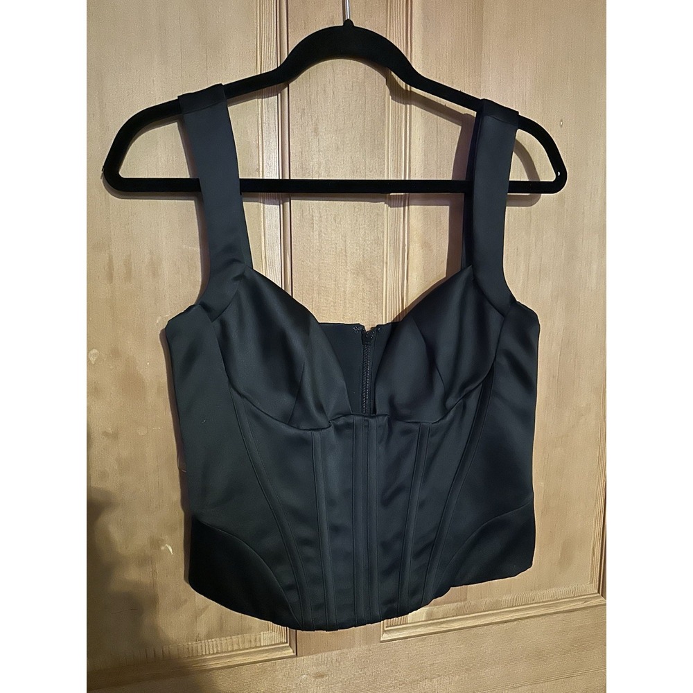 House of CB Black Sculpted Bustier Camisole